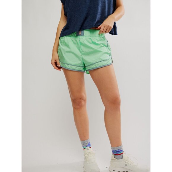 FP MOVEMENT Varsity Blues Shorts / Bright Jade Combo - Picture 5 of 9